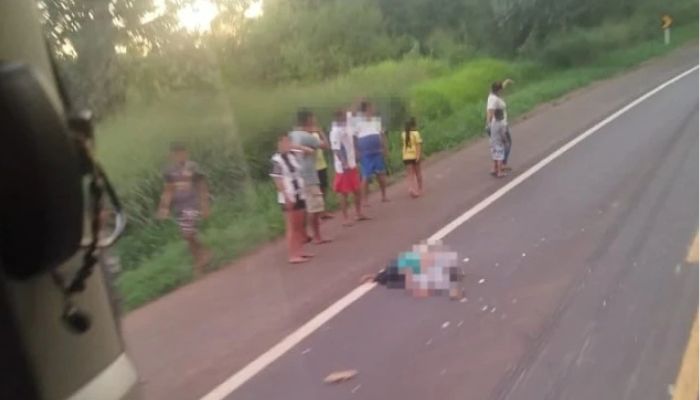 Nova Laranjeiras - Indígena é atropelada na BR-277 após tentar bloquear a rodovia